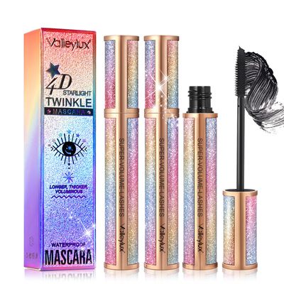 4D Silk Fiber Lash Mascara - Waterproof &amp; Long-Lasting Natural Liquid Eyelash Mascara (2PCS-Starry Sky)