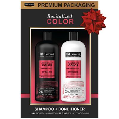 TRESemm Shampoo and Conditioner Set, Color Revitalize, Protects Hair Color for Weeks with Sunflower Seed Oil for Healthy Hair, 28 Fl Oz each