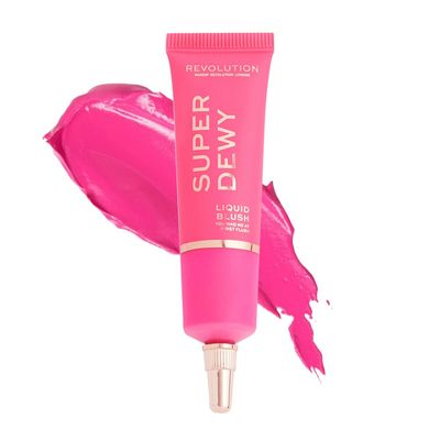 Revolution Beauty, Superdewy Liquid Blush, Richly Pigmented &amp; Buildable, Blendable Formula, You Had Me At First Blush, 0.5 Fl. Oz.
