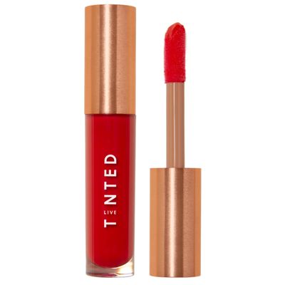 Live Tinted Huegloss High-Shine Lip Gloss - Hydrating, Non-Sticky, Moisturizing Lip Gloss with Hyaluronic Acid, Coconut Oil, and Shea Butter For a Soft Barrier &amp; Seals in Moisture - Cherry Red