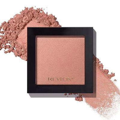 Revlon Powder Blush, Face Makeup Stocking Stuffers for Women, Buildable Color, Lightweight &amp; Smooth Finish, 006 Naughty Nude, 0.17 oz