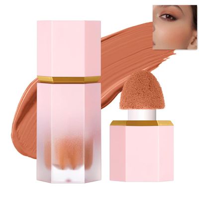 Cheek Gel Cream Liquid Blush Makeup, Soft Lightweight Breathable Feel, Long-Wearing, Smudge Proof, Natural-Looking, Skin Tint Blush Makeup (#102 FLOAT ON)
