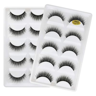 Vayator 10 PairsSet 3D Mink Lashes Natural False Eyelashes Dramatic Volume Fake Lashes Makeup Eyelash Extension Silk Eyelashes (G803)