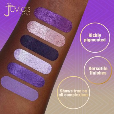 Juvia's Place The Violets Eyeshadow Palette - Professional &amp; Pigmented Eye Makeup, Flawless Finish, Soft &amp; Natural or Complete Glam, Shades of 6
