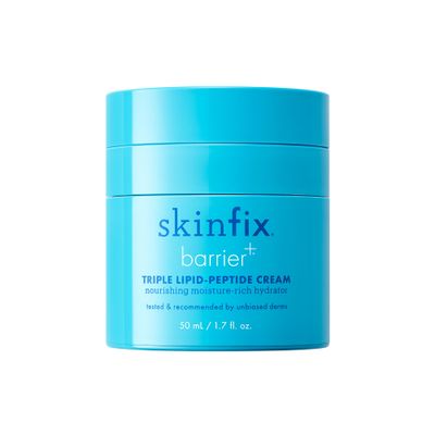 Skinfix Barrier Triple Lipid-Peptide Cream Enriched with Lipids, Peptides, Hyaluronic Acid, and Shea Butter for Brightening, Firming, and Plumping, 1.7 oz