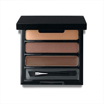 Jolie Eye Brow Shaper Kit  Pressed Powder &amp; Tinted Wax  Takelon Brush - Deep