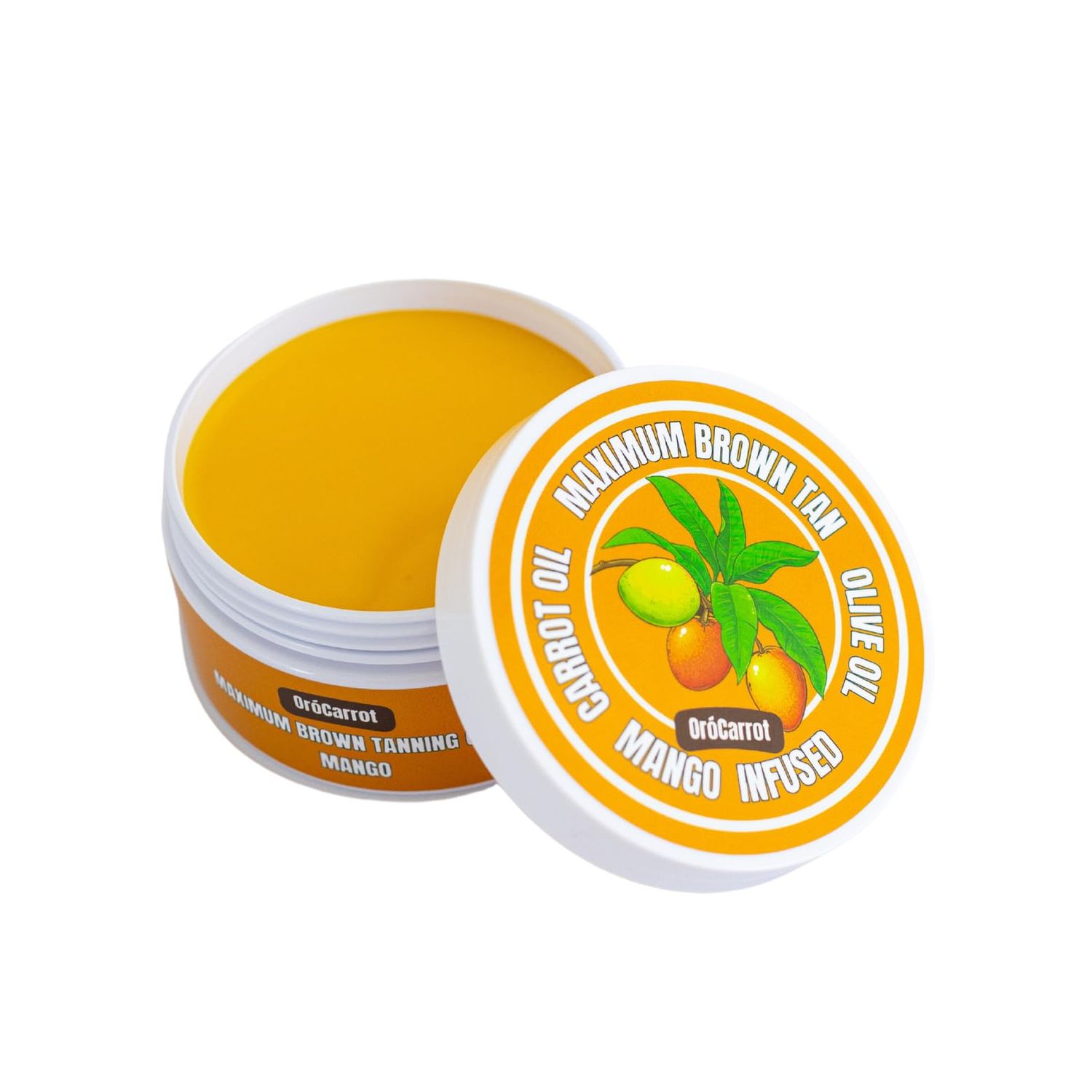 OroCarrot Maximum Brown Tanning Gel Added Peptide, Carrot &amp; Olive Oil (MANGO)