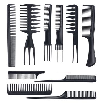 Oneleaf Styling Hair Comb 10PCS Hair Stylists Professional Styling Comb Set Variety Pack Great for All Hair Types &amp; Styles
