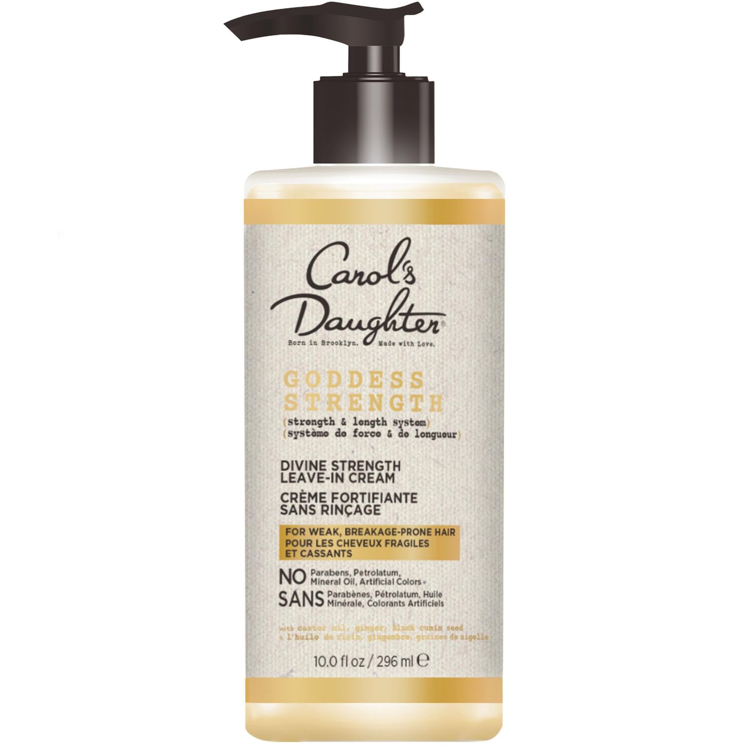 Carol&#39;s Daughter Goddess Strength Leave In Conditioner Cream, 10 Fl Oz - Strengthening and Moisturizing for Wavy, Curly Hair