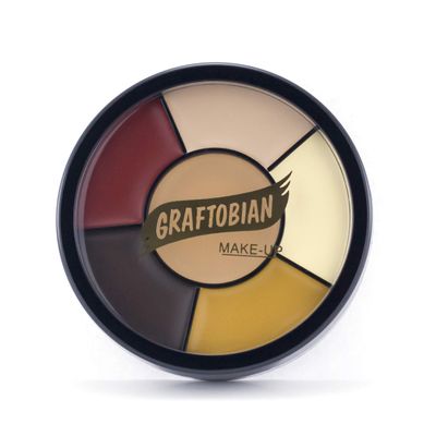 Graftobian Zombie Makeup Wheel for Theatrical and Halloween Makeup - 6 Colors