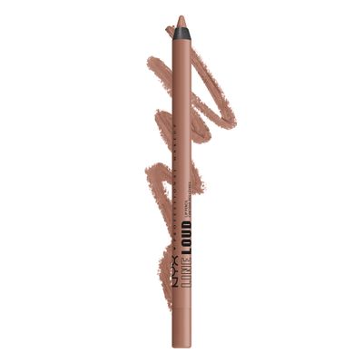 NYX PROFESSIONAL MAKEUP Line Loud Lip Liner, Longwear and Pigmented Lip Pencil with Jojoba Oil &amp; Vitamin E - Global Citizen (Medium Neutral Nude)