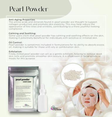 Talsen Chemicals Pure Pearl Powder DIY Cosmetic Grade Pearl Powder For Face, Making Face Mask, Cream And Lotion (4 Ounce  113 gram)