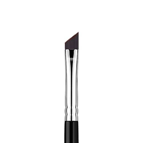 Eyeliner Brush Fine Angled - PRO Precision Gel Eye Liner Makeup Brush -Ultra Thin Slanted Flat Angle - Premium Quality - Cruelty Free Synthetic Bristles (Fine Angled Eyeliner Brush) E835 Black