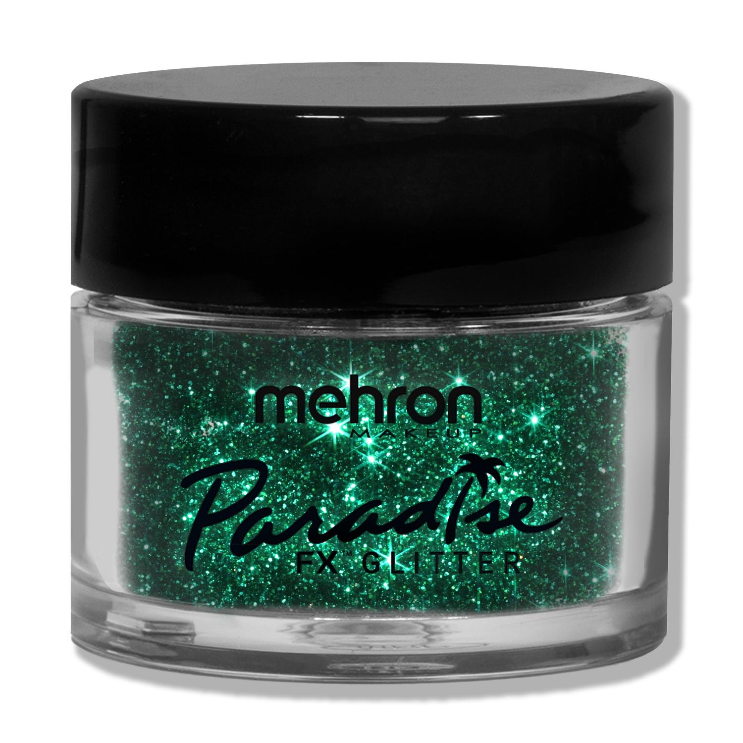 Mehron Makeup Paradise Glitter FX | Professional Cosmetic Glitter for Makeup &amp; Art | Vibrant &amp; Shimmering Loose Glitter .25 oz (7 g) (Green)