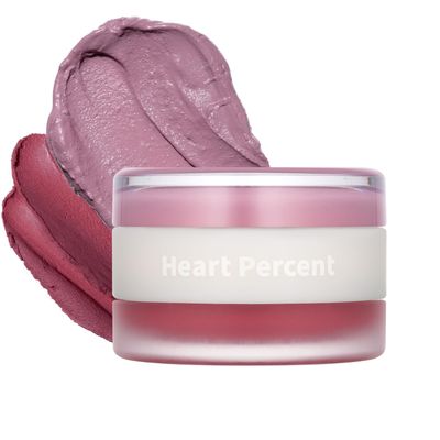 Heart Percent Dote On Mood Custom Lip &amp; Cheek, Matte (Fog Pot)  Glow (Shine Balm) Dual Type Multi-use Blush &amp; Lip Tint #05. Mauvish