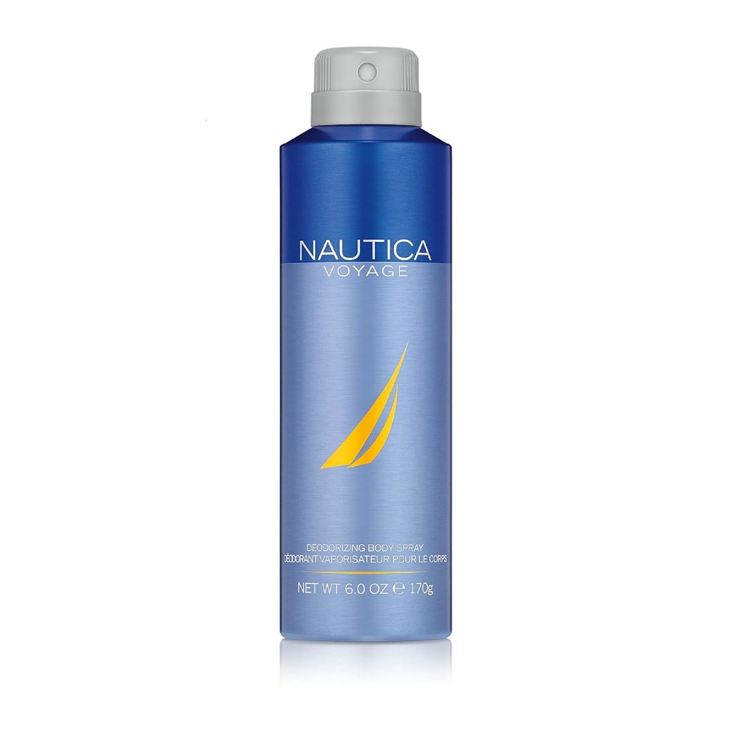 Nautica Voyage Deo Body Spray 6 fl oz (Pack of 1), Notes of Apple, Cedarwood, Mimosa, Men&#39;s Fragrance, Long Lasting, Everyday Fragrance