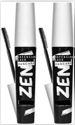 Generic Zen Extension Lash Mascara - Deep Black, 8 mL (Double-2 units) - Volumizing and Lengthening Mascara for Fuller, Longer, and Thicker Lashes - Smudge Free, No Clump, All Day Finish