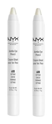 Pack of 2 NYX Jumbo Eye Pencil, Cottage Cheese 608