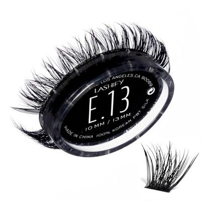 Lashify Extreme 13mm Gossamer DIY Eyelash Extensions Refill, Black, Easy False Lashes To Add Tremendous Volume