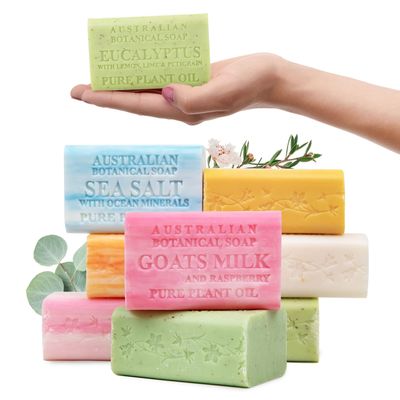 Australian Botanical Soap, Pure Plant Oil Soaps, 8 Bar Soap Variety Pack | 6.6 oz (187g) Natural Soap Base | All Skin Types | Women &amp; Men | Shea Butter Enriched Bar Soap - Pack of 8