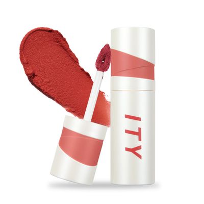 ITY Velvet Matte Finish Lip Stain-Mousse Textured Lip Clay, Red Shade, Conceals Lip Lines, Rich Pigment Lip Tint Lipsticks,4g (0.14 oz) in Radiance.
