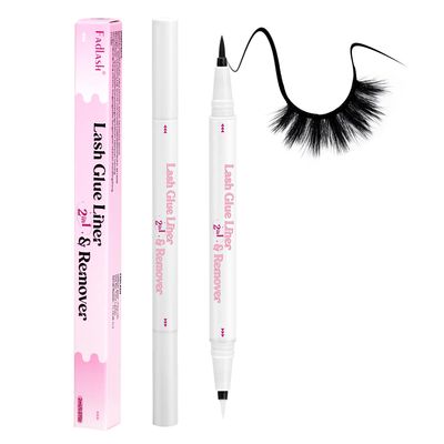 FADLASH 2-in-1 Lash Glue Liner and Remover Eyeliner Lash-Enhancing Eyelash Adhesive Eyeliner Waterproof Makeup Eyeliner Instead of Lash Glue Easy Touch-Up