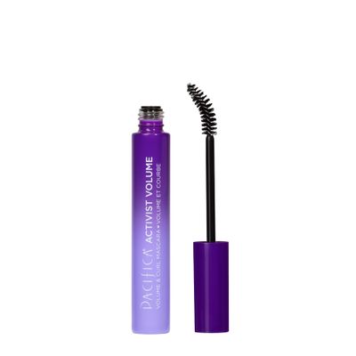 Pacifica Beauty | Activist Curling Mascara | Black | Volume and Length | Vegan Brush | Glass Tube | Clean Eye Makeup | Plant-Fibers | Microplastic  Nylon 6 Free | Vegan, Talc-Free, Cruelty-Free