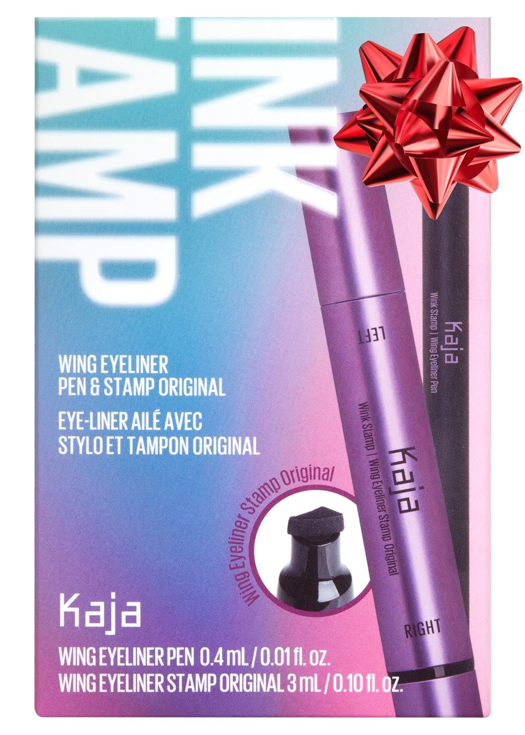 Kaja Winged Eyeliner &amp; Pen - Wink Stamp | with Avocado Extract, Double-ended Wing, Smudge-Proof, Waterproof, Eye Irritation Tested