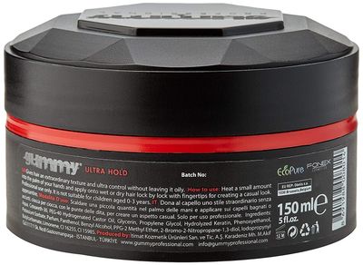 Gummy Ultra Hold Hair Styling Wax 150ml - 5.07 Fl Oz (Pack of 1) Ultra Hold