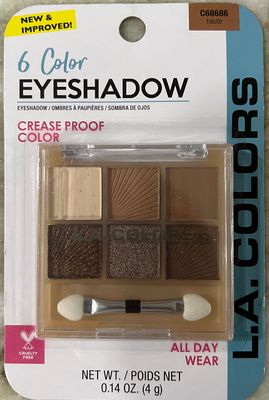 L.A. COLORS 6 Color Eyeshadow C68686 Haute