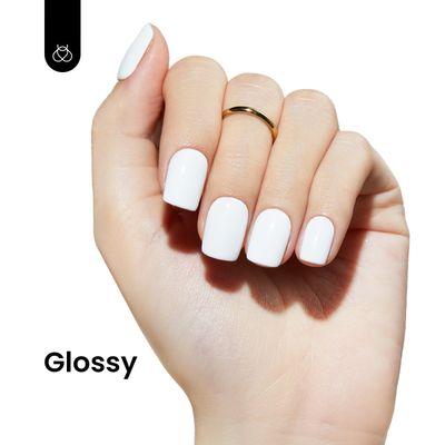 beetles Gel Polish 3 Pcs 15ml No Wipe Gel Top Coat & Base Coat White Gel Polish Set Soak Off Uv Nail Lamp-Shine Finish and Long Lasting Gel Glossy Top Coat Base Gel French Nail Art Design Manicure Kit