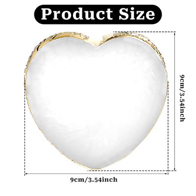 Resin Nail Art Palette Nail Mixing Palette Nail Art Painting Mixed Color Palettes Gold Edge Nail Holder Display Board Cosmetic Mixing Nail Art Palette Tools