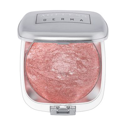 Ageless Derma Baked Mineral Blush Makeup with Botanical Extracts (Pink Swirl)