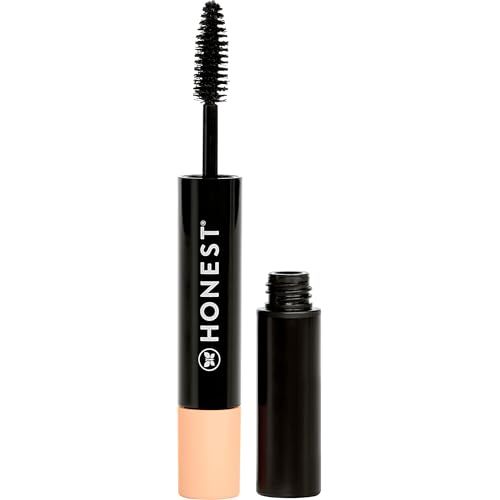Honest Beauty 2-in-1 Extreme Volume Clean Mascara  Bold Lash Primer with Castor Oil | Maximum Volume  Curl | Vegan  Cruelty Free | Black, .27 fl oz
