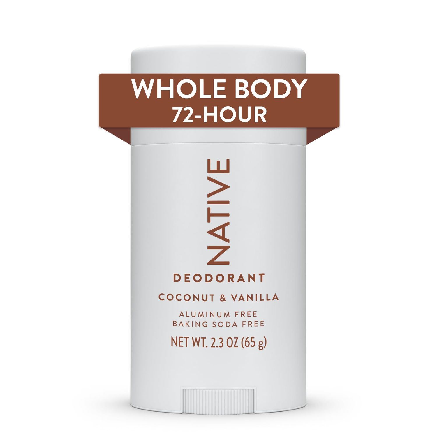 Native Whole Body Deodorant Stick Contains Naturally Derived Ingredients, Deodorant for Men and Women | 72 Hour Odor Protection, Aluminum Free with Coconut Oil and Shea Butter | Coconut &amp; Vanilla