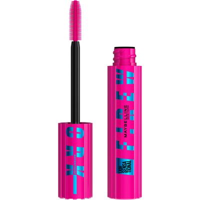 Maybelline Lash Sensational Firework Waterproof Mascara, Lengthening &amp; Volumizing Mascara for up to 24HR wear, Very Black, 1 Count
