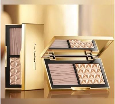 MAC M.A.C Sculpt &amp; Glow Duo Highlight &amp; Contour Palette (0.12 oz3.5g), gold