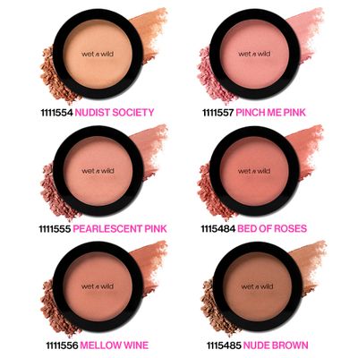 wet n wild Color Icon Blush, Effortless Matte Natural Sheer Glow & Seamless Blend, Luxuriously Infused Smooth Jojoba Oil, Cruelty-Free & Vegan - Pinch Me Pink(Packaged)