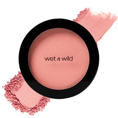 wet n wild Color Icon Blush, Effortless Matte Natural Sheer Glow &amp; Seamless Blend, Luxuriously Infused Smooth Jojoba Oil, Cruelty-Free &amp; Vegan - Pinch Me Pink(Packaged)