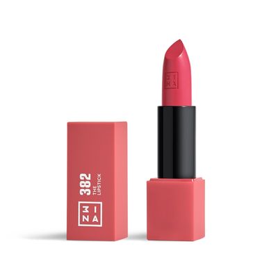 3INA The Lipstick 382 - Outstanding Shade Selection - Matte And Shiny Finishes - Highly Pigmented And Comfortable - Vegan And Cruelty Free Formula - Moisturizes The Lips - Classic Pink - 0.16 Oz