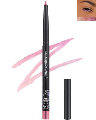 Chameleon Glitter Eyeliner Gel Pencil,Metallic Shimmer Pink Colored Gel Eyeliner Pen,Longlasting Waterproof Eye Liner Eyeshadow Cream Stick for Women Eye Makeup, delineador de ojos contra el agua-02#