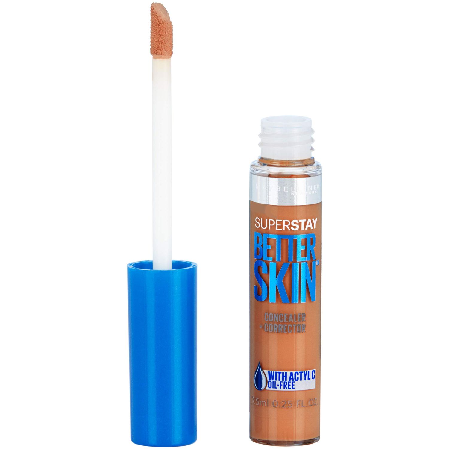 Maybelline New York Superstay Better Skin Concealer, MediumDeep, 0.25 Fluid Ounce