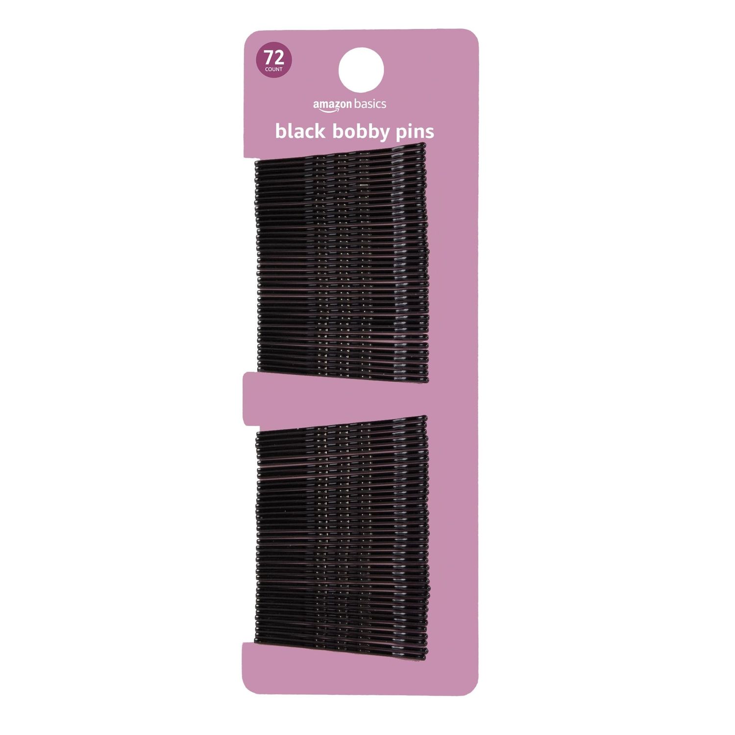 Amazon Basics Bobby Pins Black 72 Count