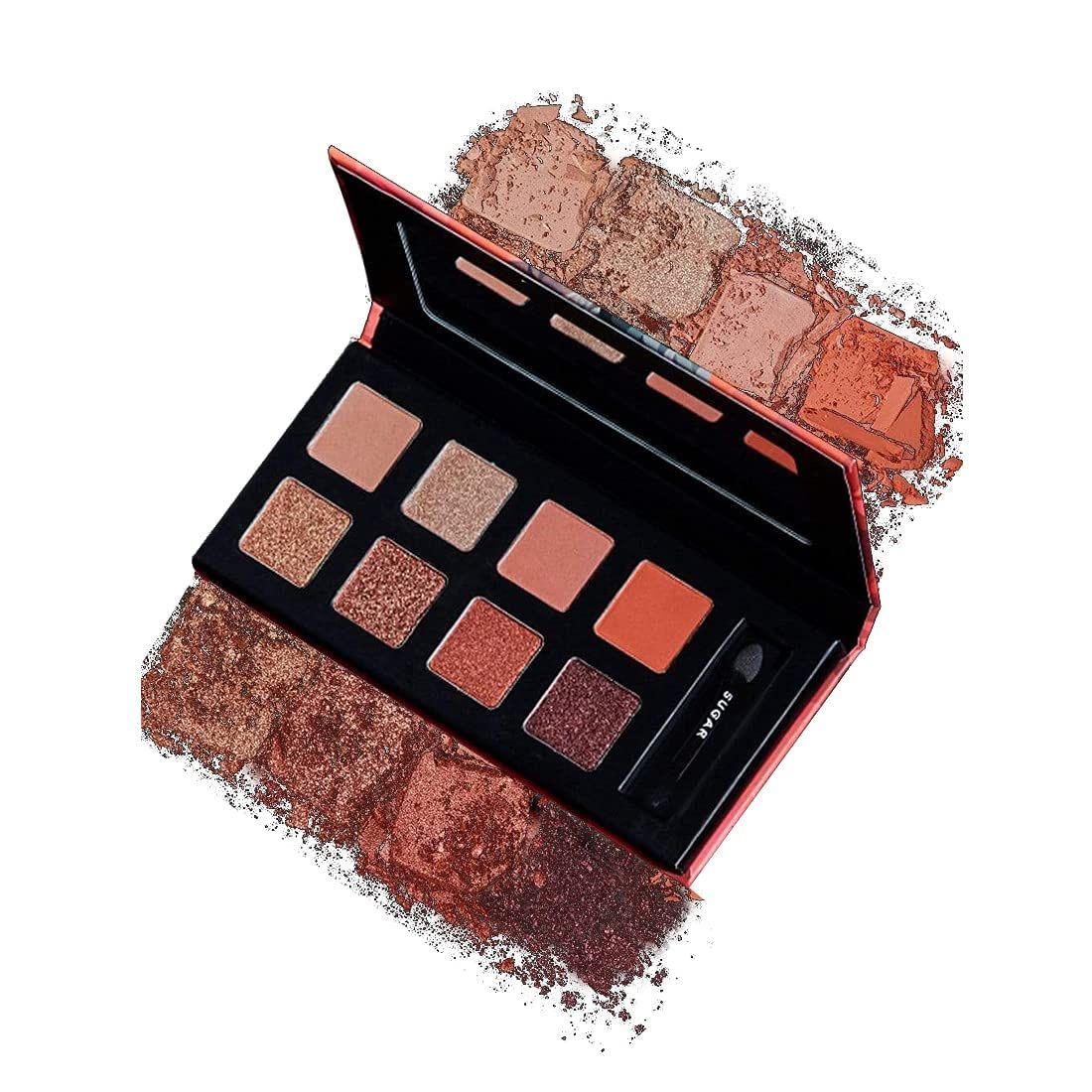 SUGAR Cosmetics - Blend The Rules - Eyeshadow Palette - 01 Flawless (8 Warm Neutral Shades) - Highly Pigmented Eye Makeup Palette | WaterProof &amp; SmudgeProof