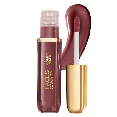 FACESCANADA Comfy Matte Liquid Lipstick - Note To Self | 10 HR Long Lasting | Non-Drying Intense Lip Color | Infused with Almond Oil &amp; Vitamin E | 0.10 Fl Oz3ml