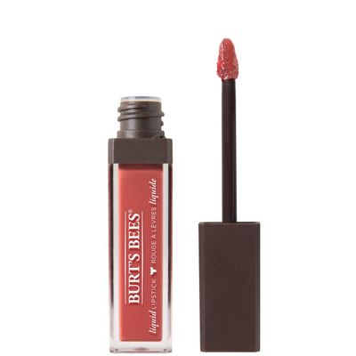 Burt&#39;s Bees 100% Natural Glossy Liquid Lipstick, Coral Cove, 1 Tube