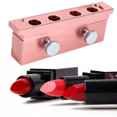 xuuyuu DIY Lipstick Mold Aluminum Alloy Dual Uses Lip Balm Maker Tool 12.1mm 4 Holes Dual Use Beak Type DIY Lipstick Mold Cosmetic Lip Balm Maker(01)
