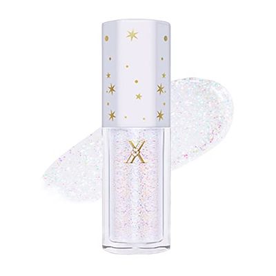 YMH BEAUTE Liquid Glitter Eyeshadow, Pigmented, Long Lasting, Quick Drying, Easy to Apply, Loose Glitter Glue for Eye Crystals Makeup4.2g 01 Biger Update