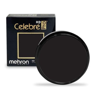 Mehron Makeup Celebre Pro-HD Cream Face &amp; Body Makeup (.9 oz) (BLACK)