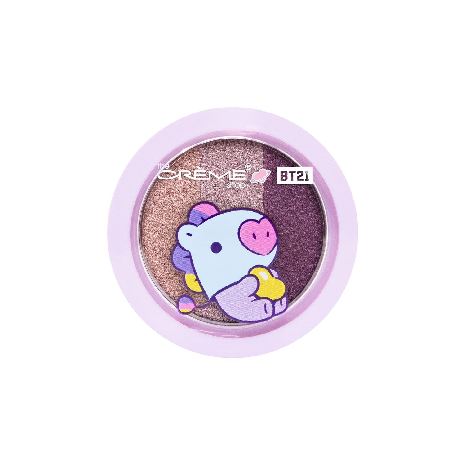 The Crme Shop | BT21 Baby MANG Ultra-Pigmented Eyeshadow Trio - Grape Jelly Bean